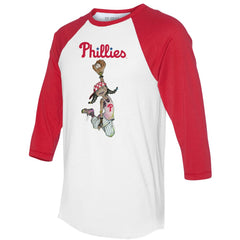 MLB Philadelphia Phillies Tiny Turnip Women's Jada 3/4-Sleeve Raglan T-Shirt