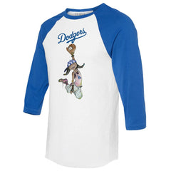 MLB Los Angeles Dodgers Tiny Turnip Women's Jada 3/4-Sleeve Raglan T-Shirt