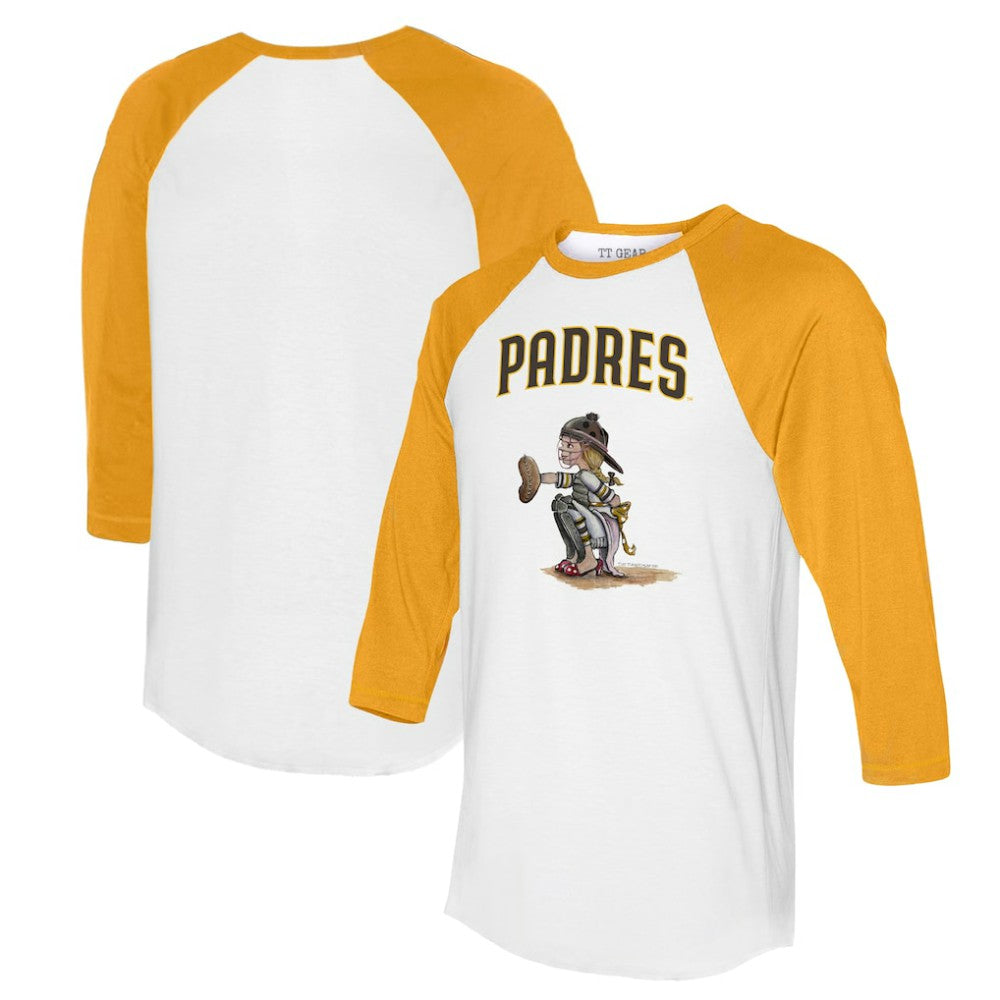 MLB San Diego Padres Tiny Turnip Women's Kate 3/4-Sleeve Raglan T-Shirt