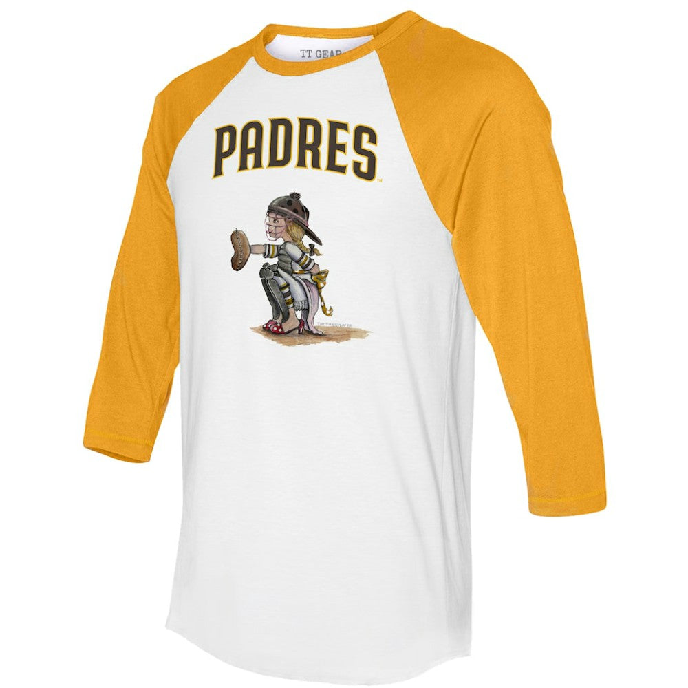 MLB San Diego Padres Tiny Turnip Women's Kate 3/4-Sleeve Raglan T-Shirt