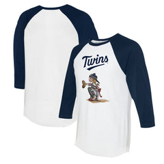 MLB Minnesota Twins Tiny Turnip Women's Kate 3/4-Sleeve Raglan T-Shirt