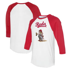 MLB Cincinnati Reds Tiny Turnip Women's Kate 3/4-Sleeve Raglan T-Shirt