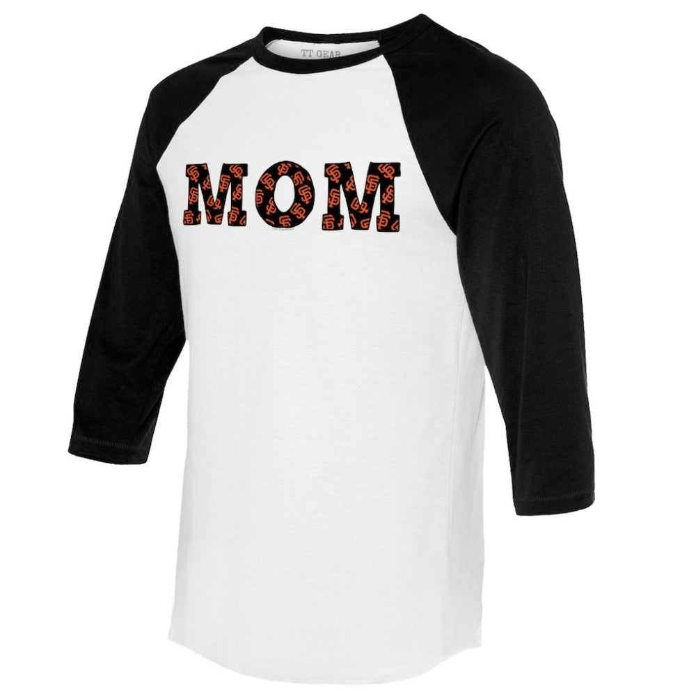 MLB San Francisco Giants Tiny Turnip Women's Logo Mom 3/4-Sleeve Raglan T-Shirt