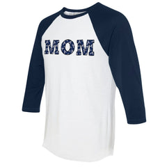 MLB Atlanta Braves Tiny Turnip Women's Logo Mom 3/4-Sleeve Raglan T-Shirt