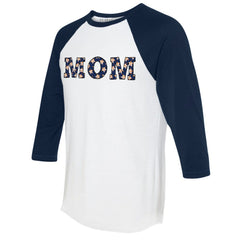 MLB Houston Astros Tiny Turnip Women's Logo Mom 3/4-Sleeve Raglan T-Shirt