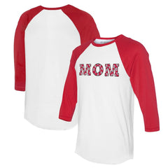 MLB St. Louis Cardinals Tiny Turnip Women's Logo Mom 3/4-Sleeve Raglan T-Shirt