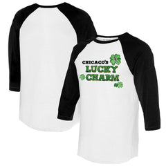 MLB Chicago White Sox Tiny Turnip Women's Lucky Charm 3/4-Sleeve Raglan T-Shirt
