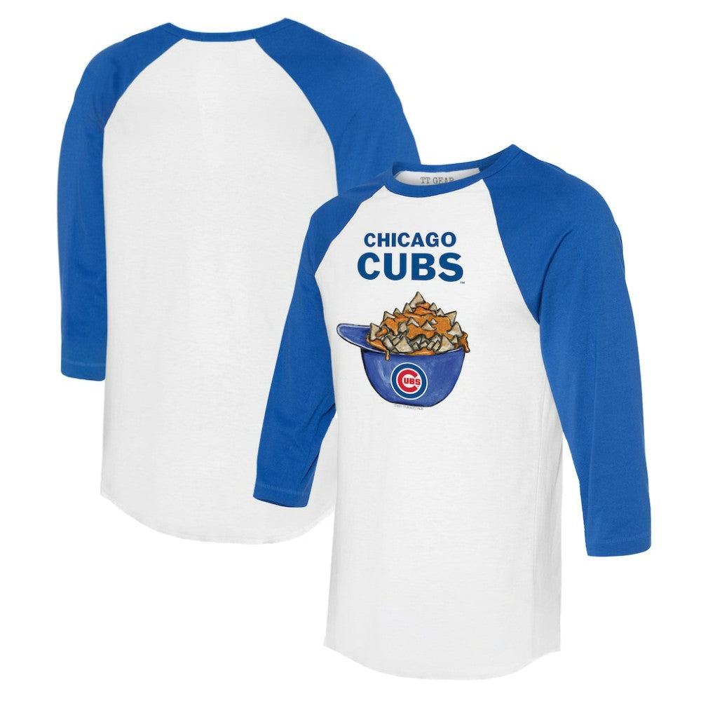 MLB Chicago Cubs Tiny Turnip Women's Nacho Helmet 3/4-Sleeve Raglan T-Shirt