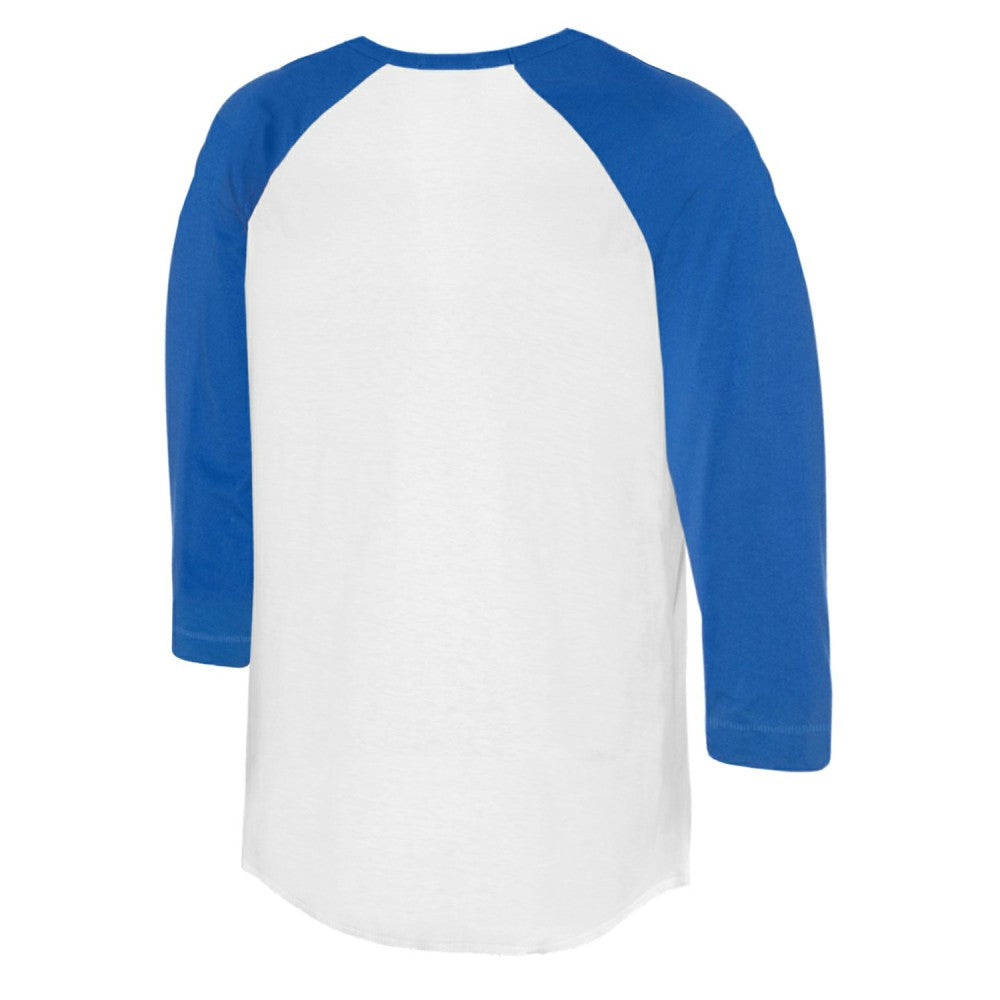MLB Kansas City Royals Tiny Turnip Women's Peace Love Baseball 3/4-Sleeve Raglan T-Shirt