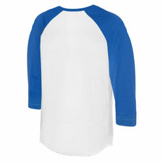 MLB Toronto Blue Jays Tiny Turnip Women's Peace Love Baseball 3/4-Sleeve Raglan T-Shirt