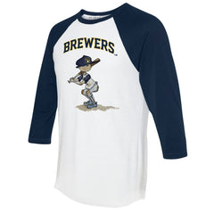 MLB Milwaukee Brewers Tiny Turnip Women's Slugger 3/4-Sleeve Raglan T-Shirt