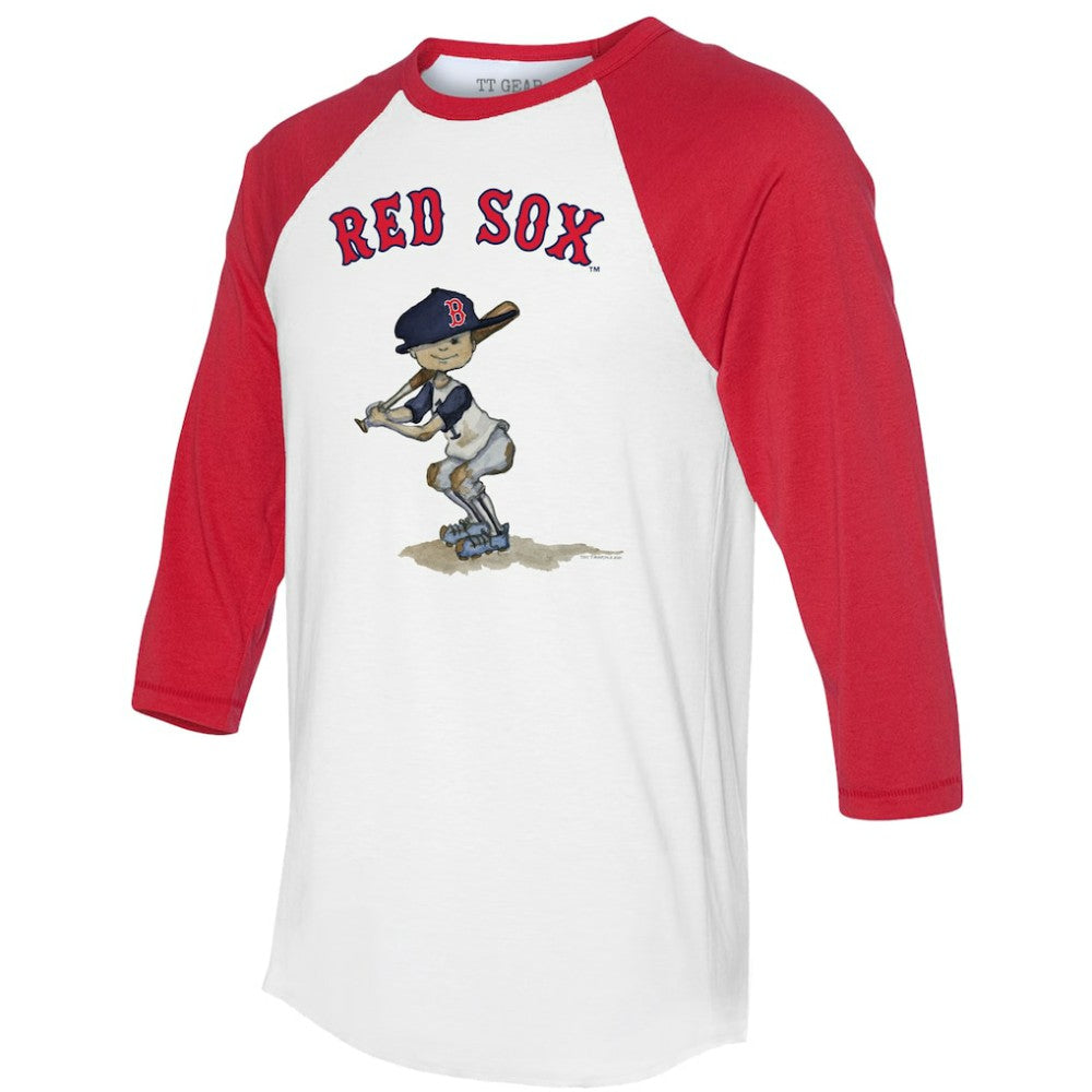 MLB Boston Red Sox Tiny Turnip Women's Slugger 3/4-Sleeve Raglan T-Shirt