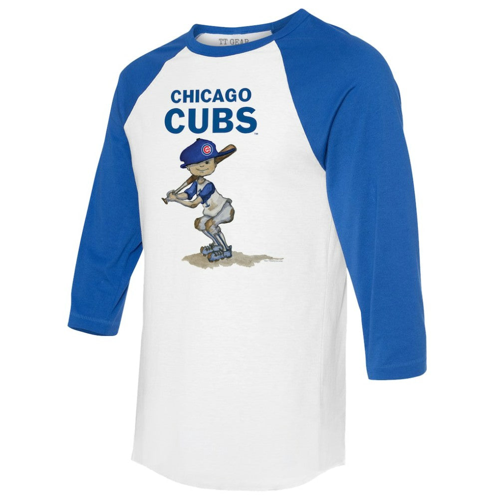 MLB Chicago Cubs Tiny Turnip Women's Slugger 3/4-Sleeve Raglan T-Shirt