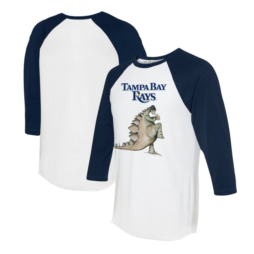 MLB Tampa Bay Rays Tiny Turnip Unisex Stega 3/4-Sleeve Raglan T-Shirt