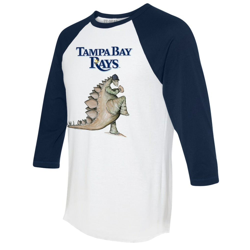 MLB Tampa Bay Rays Tiny Turnip Unisex Stega 3/4-Sleeve Raglan T-Shirt