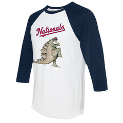 MLB Washington Nationals Tiny Turnip Unisex Stega 3/4-Sleeve Raglan T-Shirt
