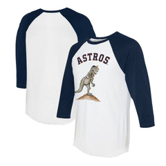 MLB Houston Astros Tiny Turnip Unisex TT Rex 3/4-Sleeve Raglan T-Shirt