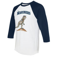 MLB Seattle Mariners Tiny Turnip Unisex TT Rex 3/4-Sleeve Raglan T-Shirt