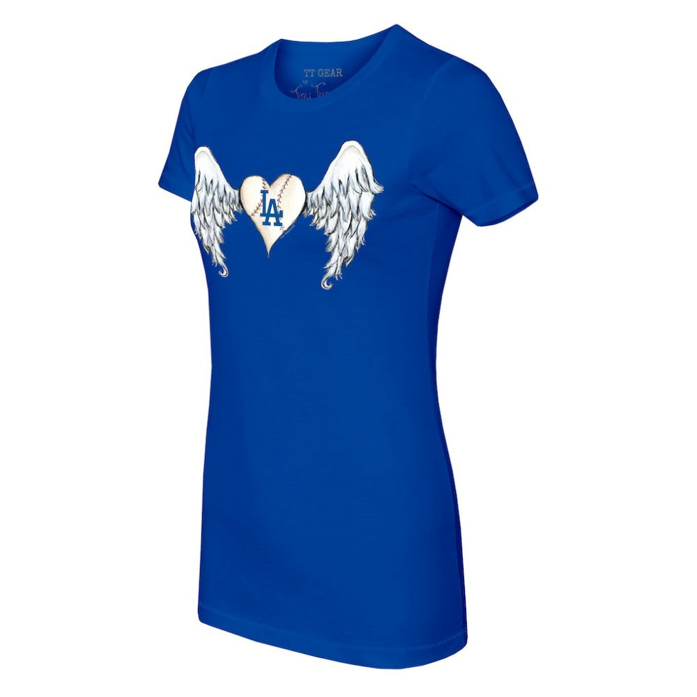 MLB Los Angeles Dodgers Tiny Turnip Women's Angel Wings T-Shirt