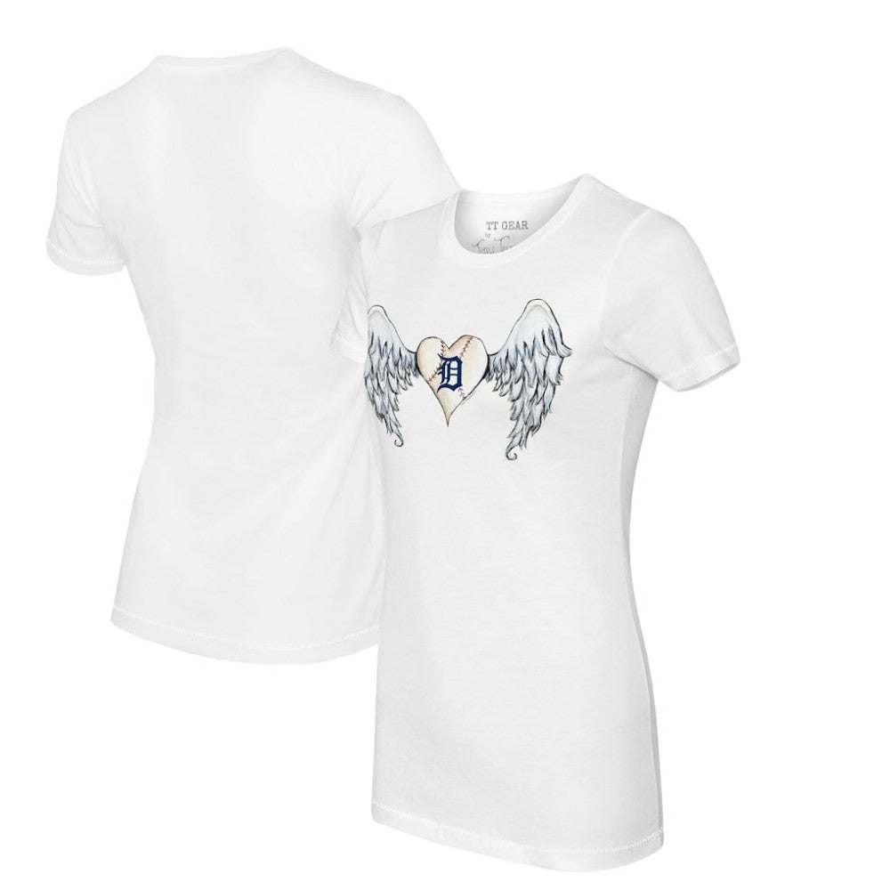 MLB Detroit Tigers Tiny Turnip Women's Angel Wings T-Shirt