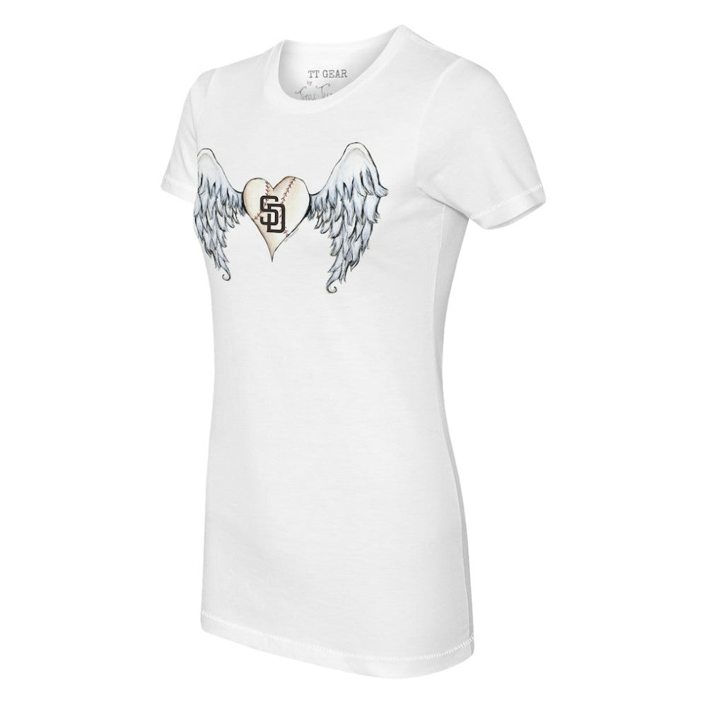 MLB San Diego Padres Tiny Turnip Women's Angel Wings T-Shirt