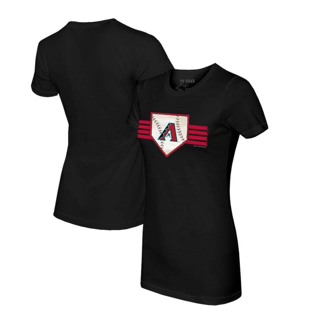MLB Arizona Diamondbacks Tiny Turnip Women's Base Stripe T-Shirt