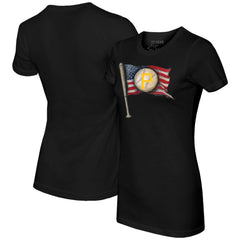 MLB Pittsburgh Pirates Tiny Turnip Women's Baseball Flag T-Shirt