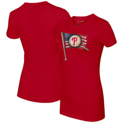 MLB Philadelphia Phillies Tiny Turnip Women's Baseball Flag T-Shirt
