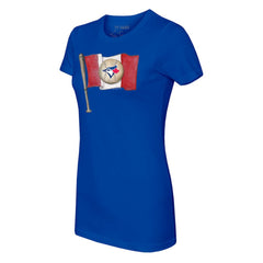 MLB Toronto Blue Jays Tiny Turnip Women's Baseball Flag T-Shirt