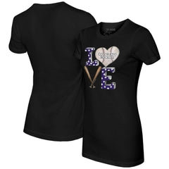 MLB Colorado Rockies Tiny Turnip Women's Baseball Love T-Shirt