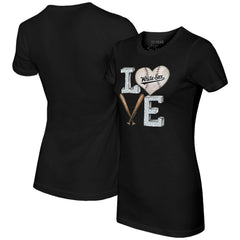 MLB Chicago White Sox Tiny Turnip Women's Baseball Love T-Shirt
