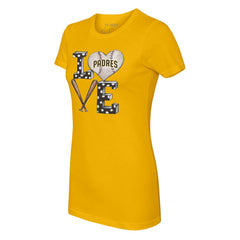 MLB San Diego Padres Tiny Turnip Women's Baseball Love T-Shirt