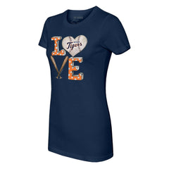 MLB Detroit Tigers Tiny Turnip Women's Baseball Love T-Shirt