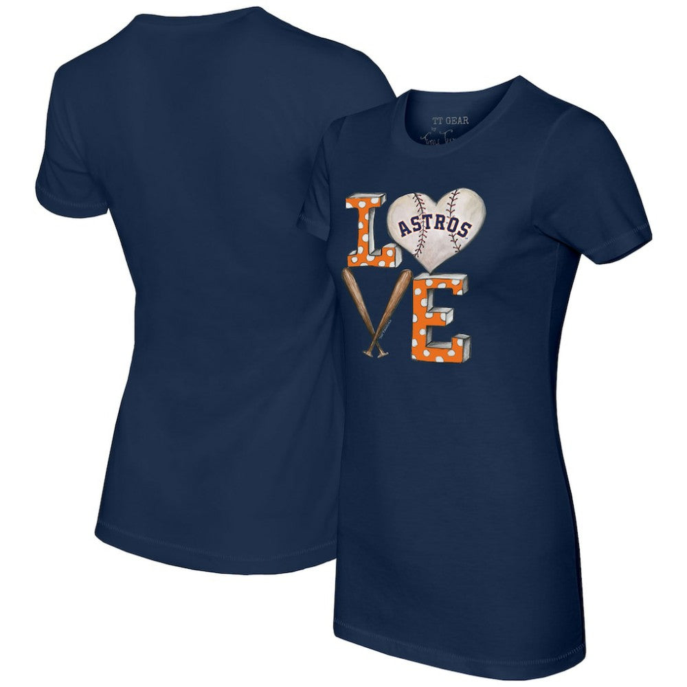 MLB Houston Astros Tiny Turnip Women's Baseball Love T-Shirt