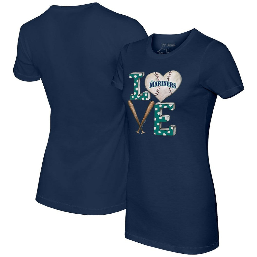 MLB Seattle Mariners Tiny Turnip Women's Baseball Love T-Shirt