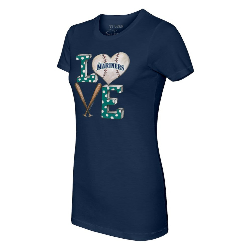 MLB Seattle Mariners Tiny Turnip Women's Baseball Love T-Shirt