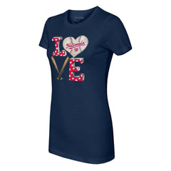 MLB Washington Nationals Tiny Turnip Women's Baseball Love T-Shirt