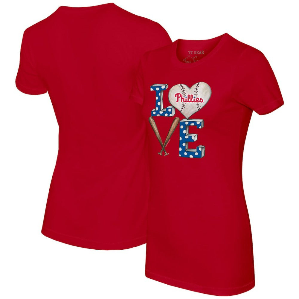 MLB Philadelphia Phillies Tiny Turnip Women's Baseball Love T-Shirt