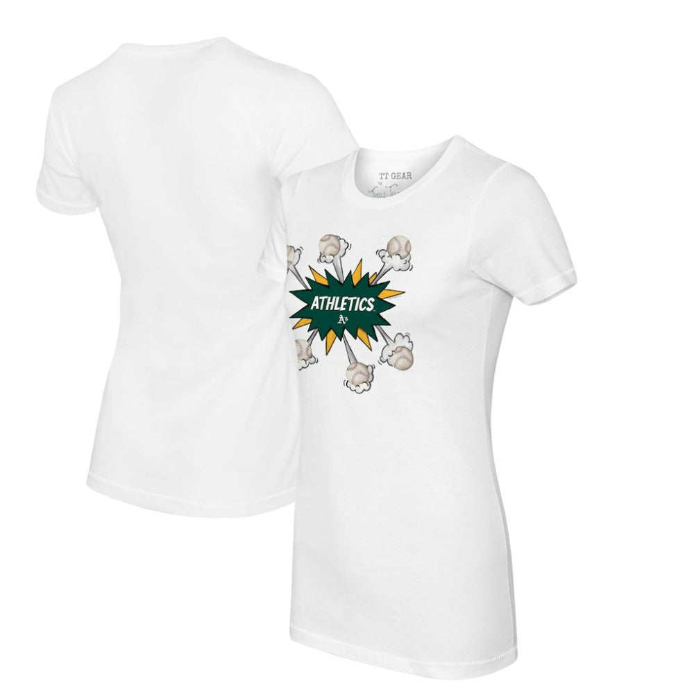 MLB Athletics Tiny Turnip Women's Baseball Pow T-Shirt