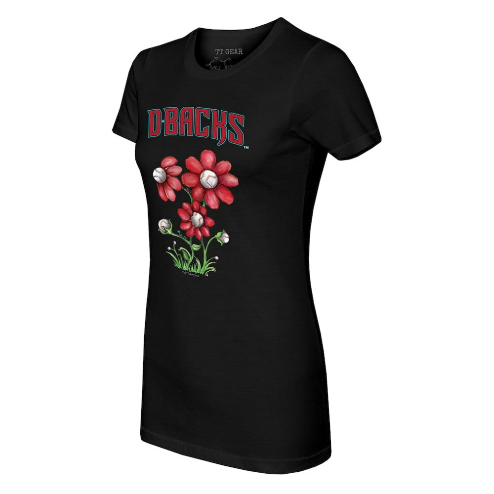 MLB Arizona Diamondbacks Tiny Turnip Women's Blooming Baseballs T-Shirt