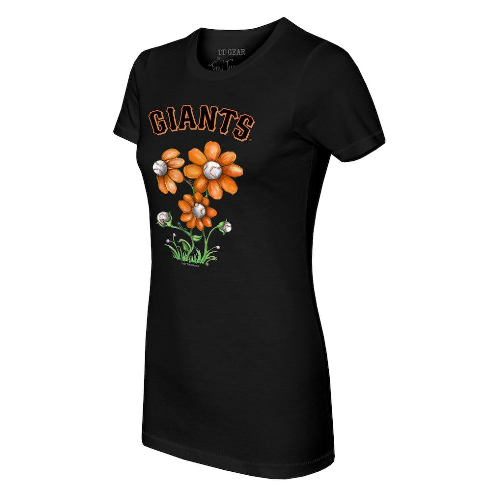 MLB San Francisco Giants Tiny Turnip Women's Blooming Baseballs T-Shirt