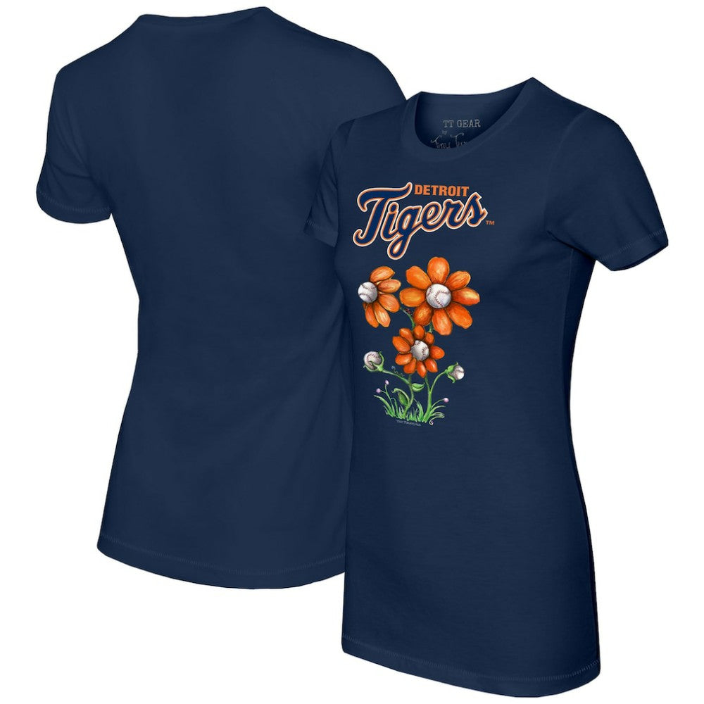 MLB Detroit Tigers Tiny Turnip Women's Blooming Baseballs T-Shirt