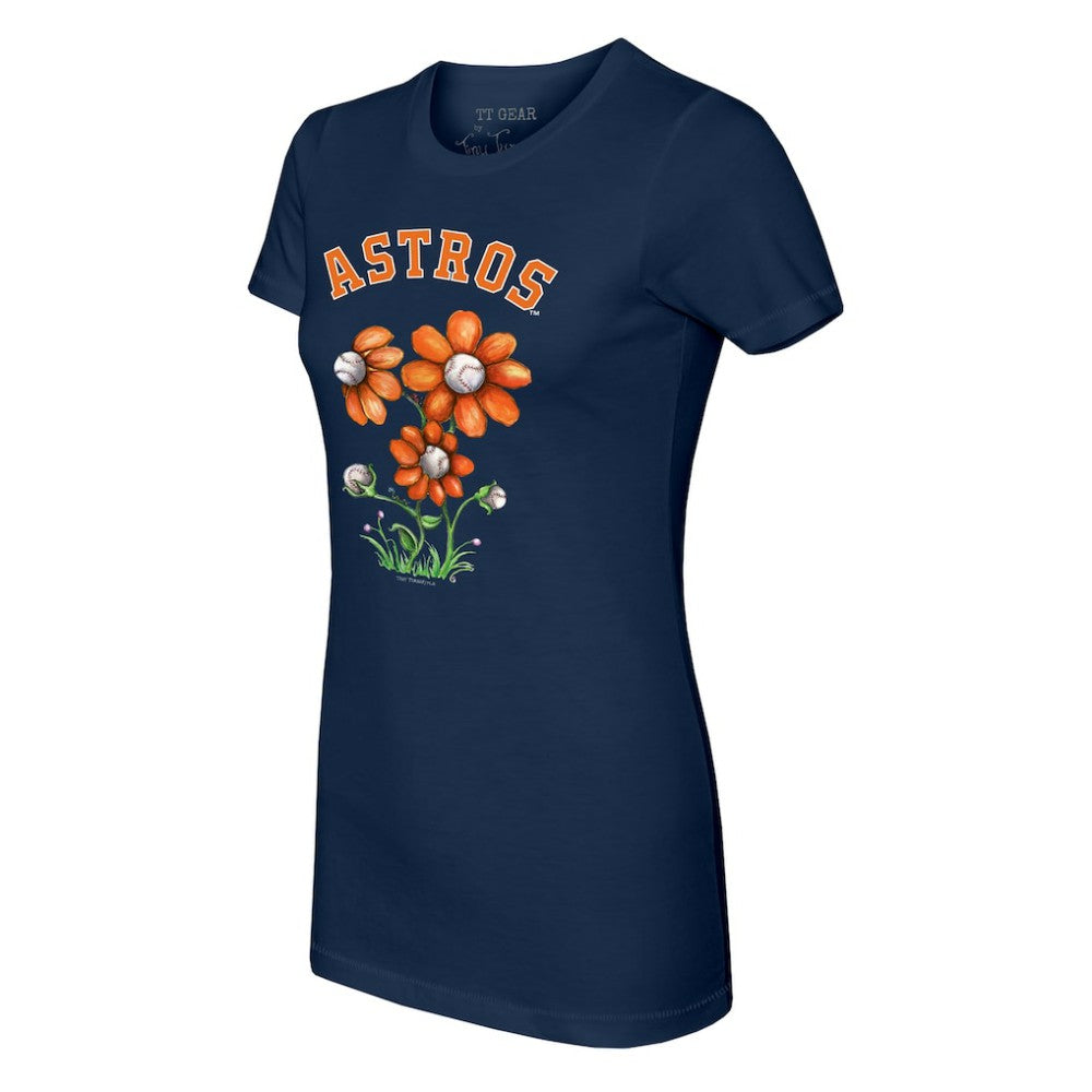 MLB Houston Astros Tiny Turnip Women's Blooming Baseballs T-Shirt
