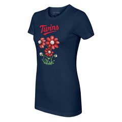 MLB Minnesota Twins Tiny Turnip Women's Blooming Baseballs T-Shirt