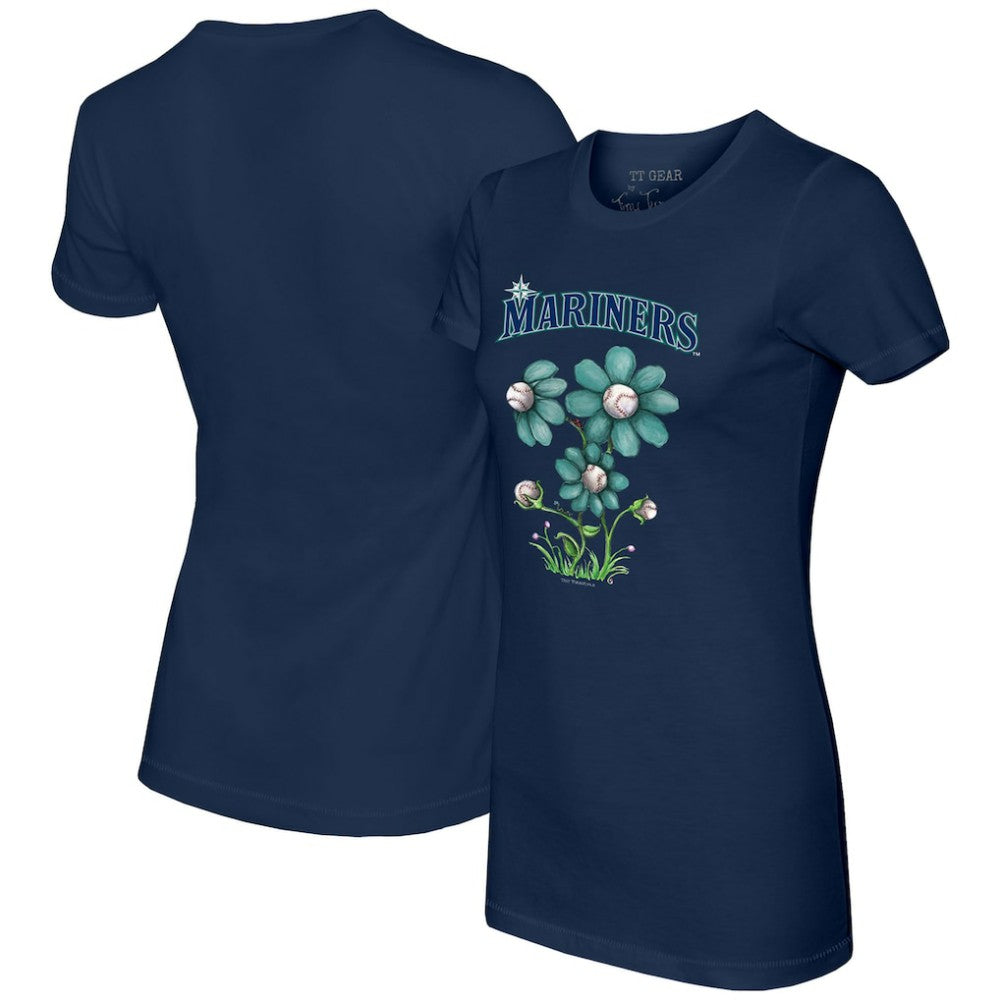 MLB Seattle Mariners Tiny Turnip Women's Blooming Baseballs T-Shirt