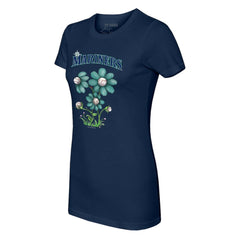 MLB Seattle Mariners Tiny Turnip Women's Blooming Baseballs T-Shirt