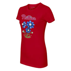 MLB Philadelphia Phillies Tiny Turnip Women's Blooming Baseballs T-Shirt
