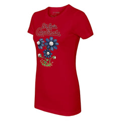 MLB St. Louis Cardinals Tiny Turnip Women's Blooming Baseballs T-Shirt