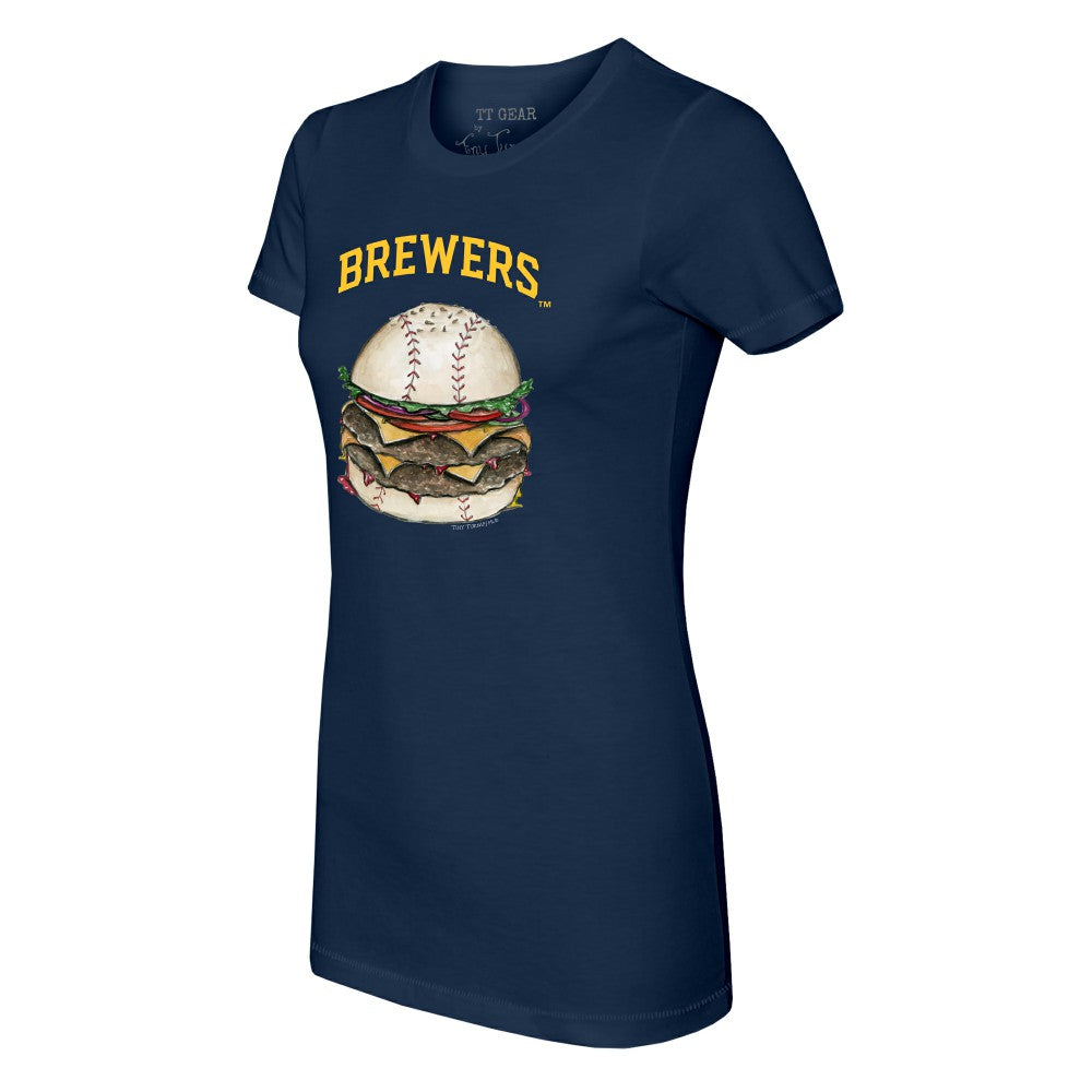 MLB Milwaukee Brewers Tiny Turnip Women's Burger T-Shirt