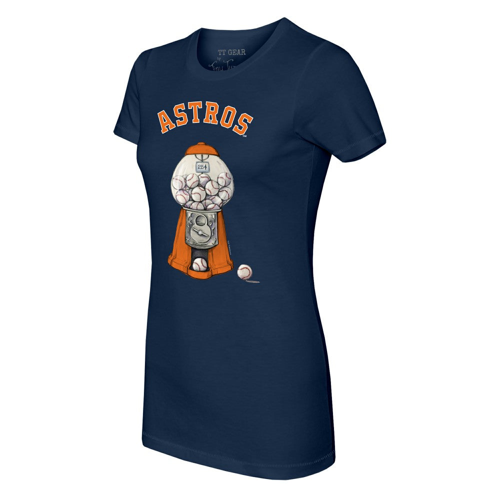 MLB Houston Astros Tiny Turnip Women's Gumball Machine T-Shirt